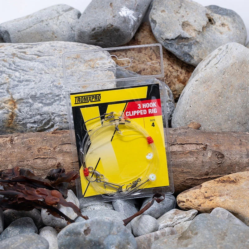 TronixPro Hand Tied 3 Hook Clipped Rigs